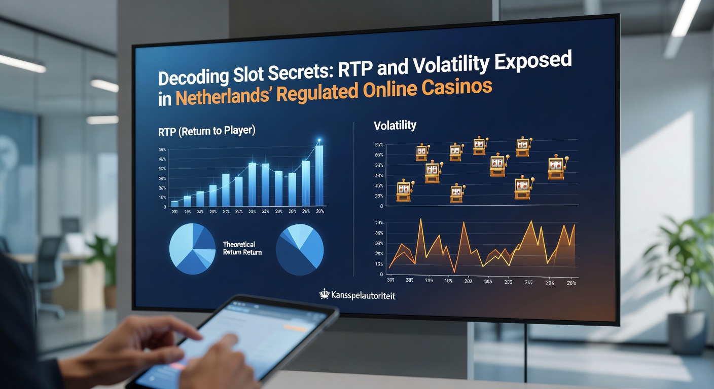 Grafiek die RTP-percentages en volatiliteitscurves illustreert voor populaire slots in Nederlandse casinos