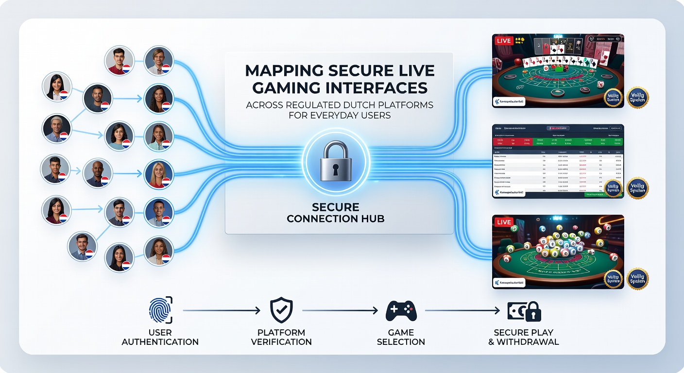 Detailopname van live dealer interface met beveiligingsindicatoren
