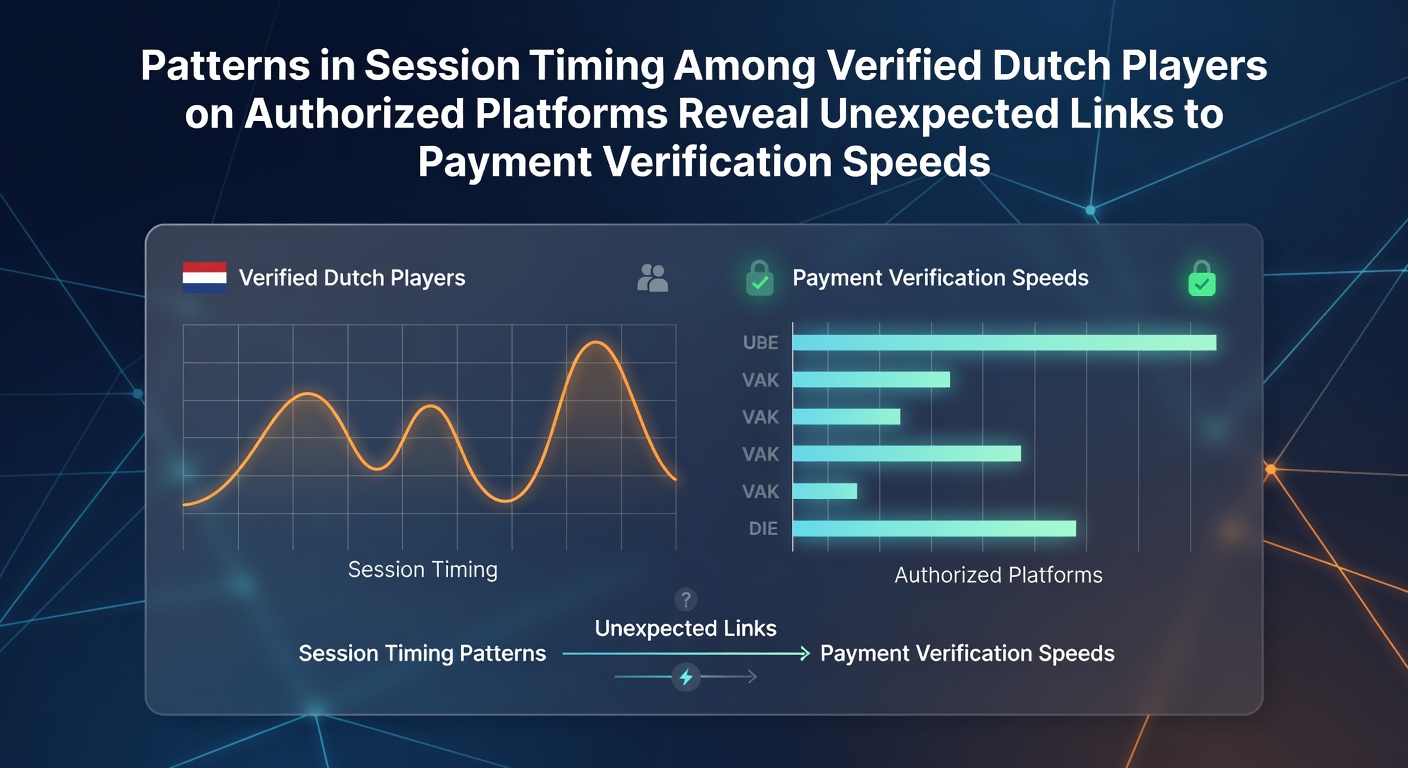 Grafiek die sessieduurpatronen van Nederlandse spelers op vergunde gokplatforms illustreert in relatie tot verificatiesnelheden