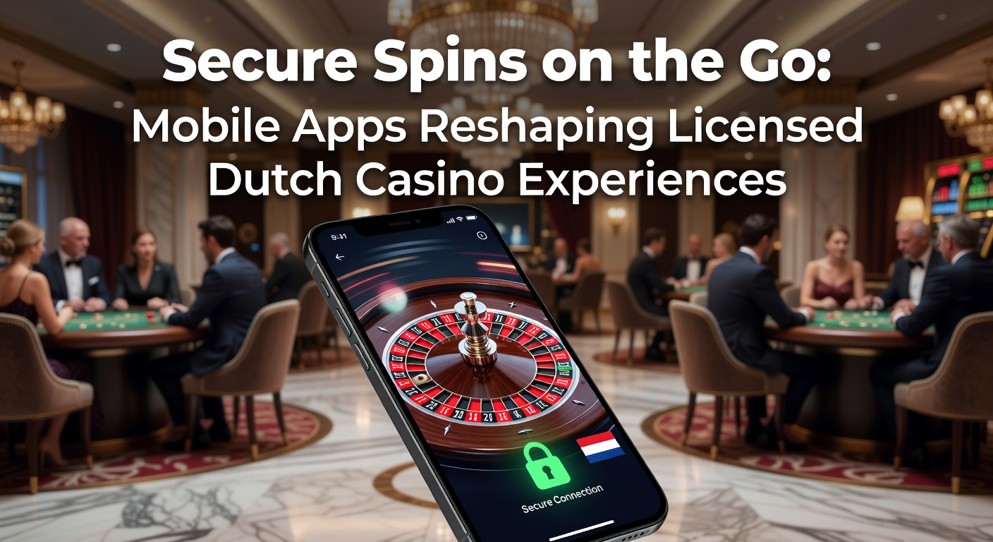 Smartphone met een gelicentieerd Nederlands casino-app open, tonen veilige spins en mobiele interface